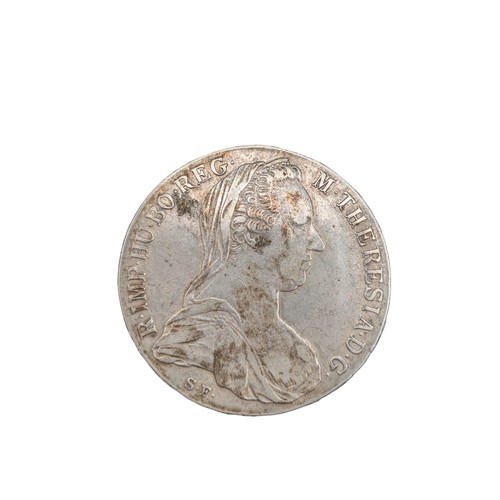 236H - Austrian Maria Theresa Thaler silver crown. 1780. Some wear but distinct lettering. 28 grams.