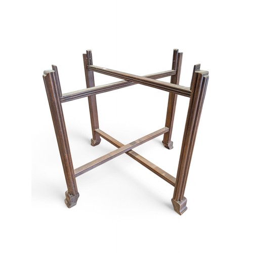 10 - Early 20C Asian Brass Topped Occasional Folding Table, Ornately Decorated Brass Table Top 60x55cm
