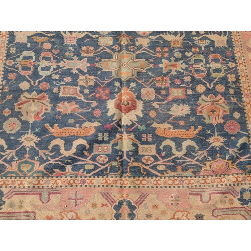 25 - Very Unusual 200x290cm Bulgar Rug / Early 20C Iran-Mahal Design. Hand Knotted and Extremely Unusual.... 