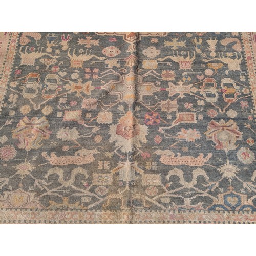 25 - Very Unusual 200x290cm Bulgar Rug / Early 20C Iran-Mahal Design. Hand Knotted and Extremely Unusual.... 