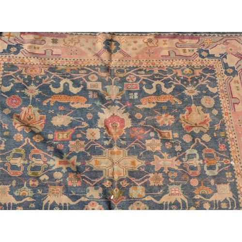 25 - Very Unusual 200x290cm Bulgar Rug / Early 20C Iran-Mahal Design. Hand Knotted and Extremely Unusual.... 
