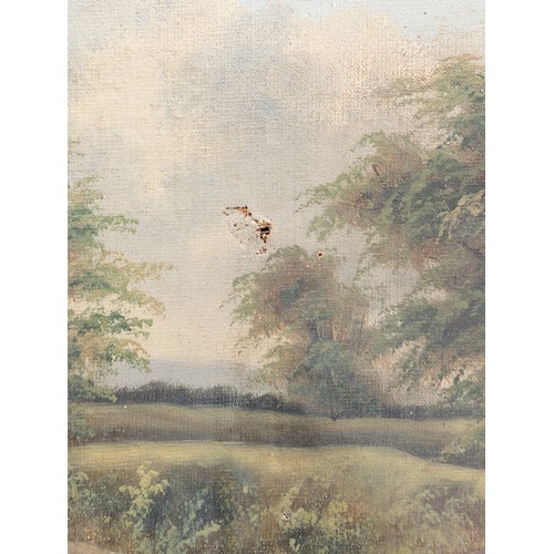 42 - Attributed to James Poole 1804-1886, Signed Lower Left J Poole 185?  Antique 19C Oil On Canvas With ... 