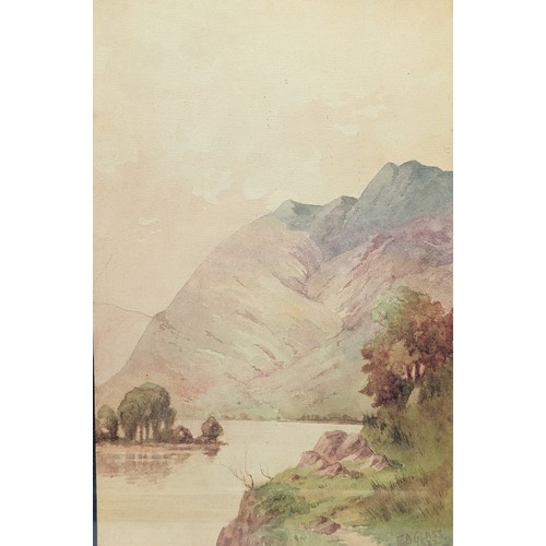 43 - Early 20C Watercolour, Landscape Scene Dated and Signed lower Right E. Glass 192212x16