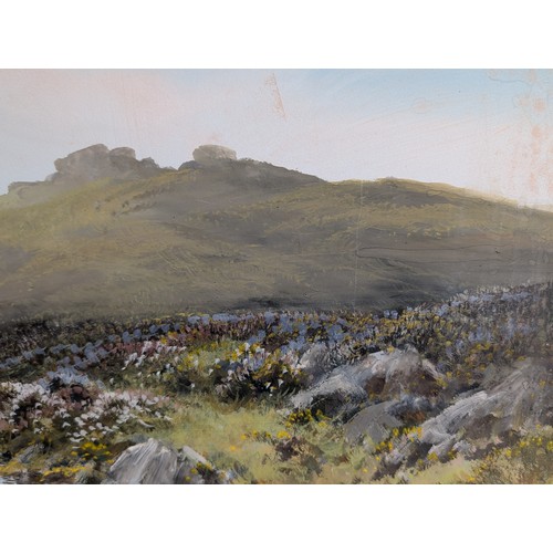 46 - Large Original Dartmoor Artwork, 34x15
