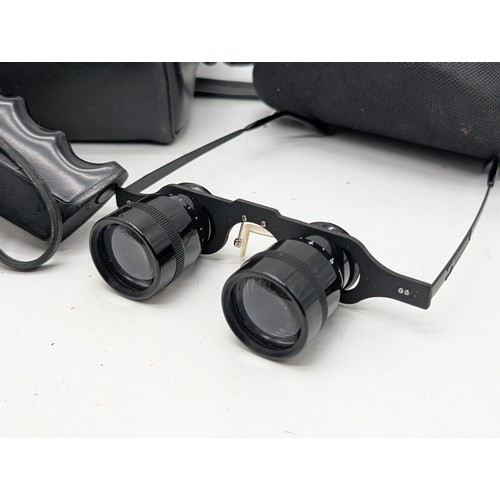 58 - Vintage Bell & Howell 1216 Camera Plus Pair of Magnifying Glasses