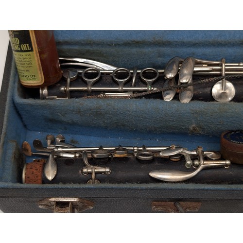 64 - Boosey & Hawkes Regeny Clarinet In Original Case With John Grey Mouthpiece