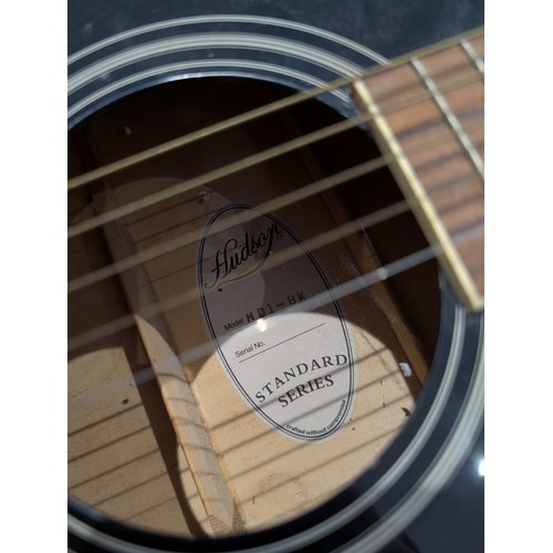 65 - Hudson Standard Series Acoustic Guitar - HD1-BK Black - Appears in Good Order