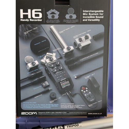 90 - Zoom H6 Portable Handy Digital Recorder with Box