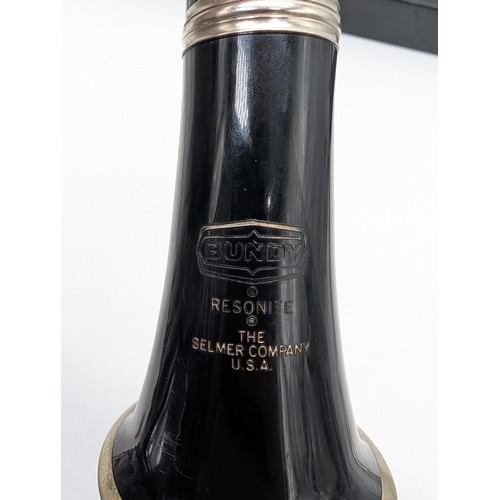 95 - Bundy Selmer Clarinet In Case With Esprit Bari Mouthpiece
