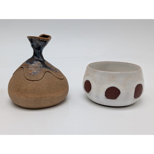 110 - Good Ceramics Group - Kensington Ware Floral Wide Neck Vase, Kilrush Mid Century Vase, Empireware Ba... 