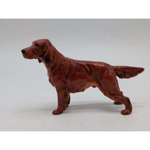 120 - Group (3) Royal Doulton Dog Figurines, All in Excellent Condition Including; Dalmatian HN114 & Irish... 