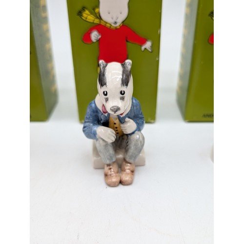 122 - Group (4) Boxed John Beswick Rupert Bear Figures in Excellent Condition
