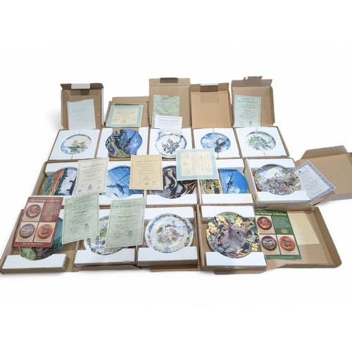 127 - Group (14) Decorative & Commemorative Plates, Military / Floral Etc. Diulton, Coalport