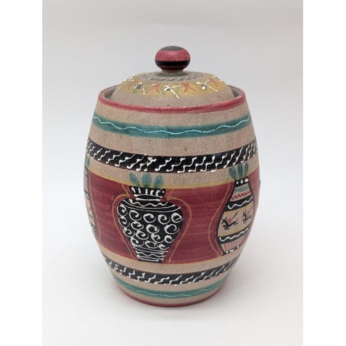 134 - Good Ceramics Group Including Large Sylvac Square Footed Red and Black Horse Vase, Small Poole Potte... 