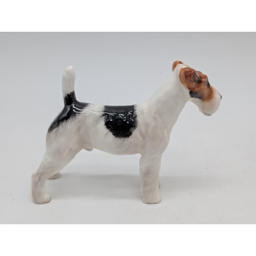 143 - Trio of Immaculate Royal Doulton Figures To Include; HN1014 Rough Haired Terrier, Pot Bellied Goat P... 