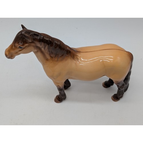 146 - Excellent Beswick Pair; Damage Free To Include; Dunn Highland Pony & Highland Bull Both In Excellent... 