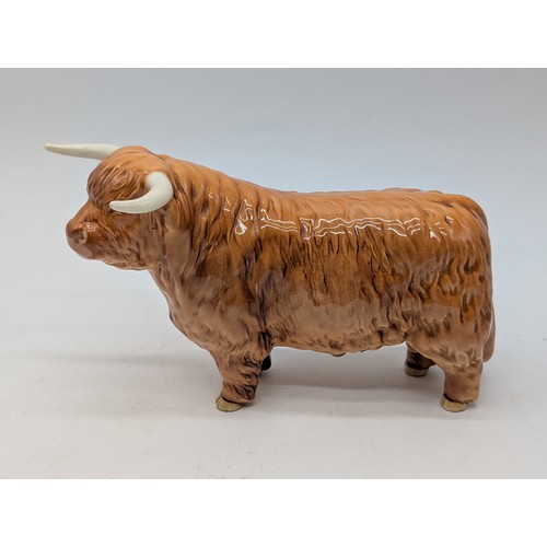 146 - Excellent Beswick Pair; Damage Free To Include; Dunn Highland Pony & Highland Bull Both In Excellent... 