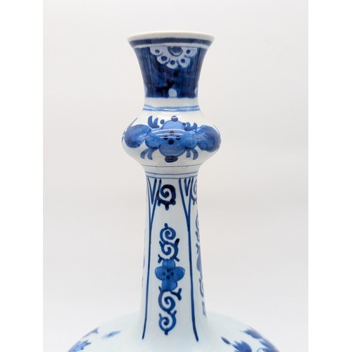 158 - Trio of Excellent Delft De Porceleyne Fles Vases / Jugs, Including Moon Flask and Two Others Largest... 