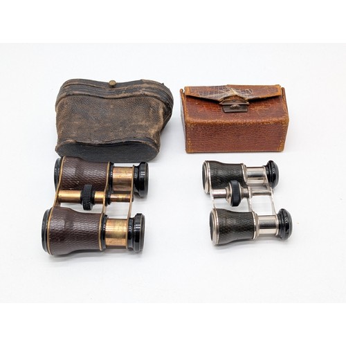 59 - Trio Vintage Binoculars / Opera Glasses Including Majestic Mk II