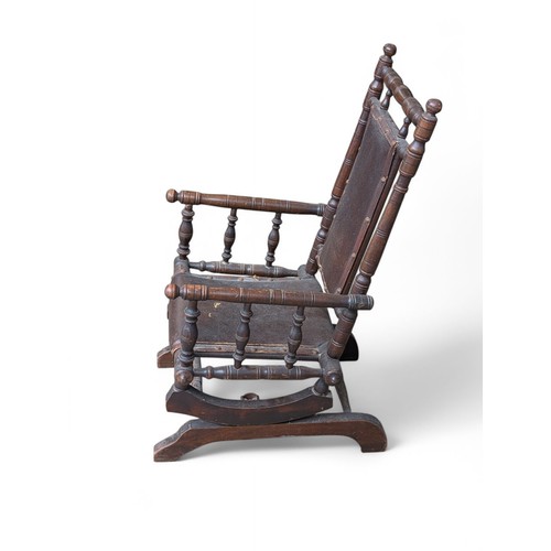 6A - A Late 19th/Early 20th Century Child's American Rocking Chair