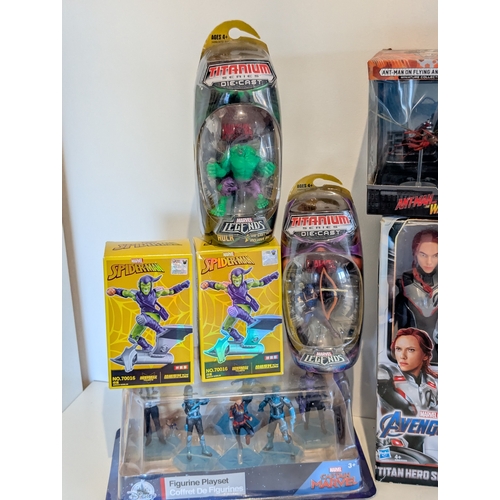141 - Superhero Figurine Bundle; Marvel. To Include Avengers, Spiderman, Legends Series And Others