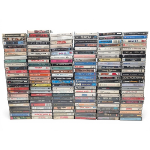A substantial collection of over 200 assorted music cassette tapes ...
