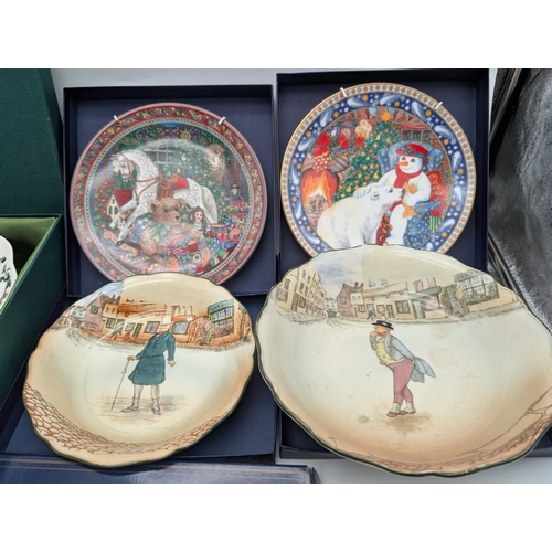 347 - Group of Collectors’ Plates, including Royal Doulton and Portmeirion  A mixed group of decorative co... 