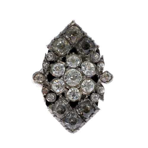 1940s Silver Conversion Clasp Paste Ring