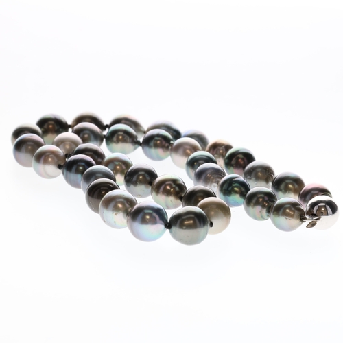 Tahitian Freshwater Pearl 18ct White Gold Clasp Necklace