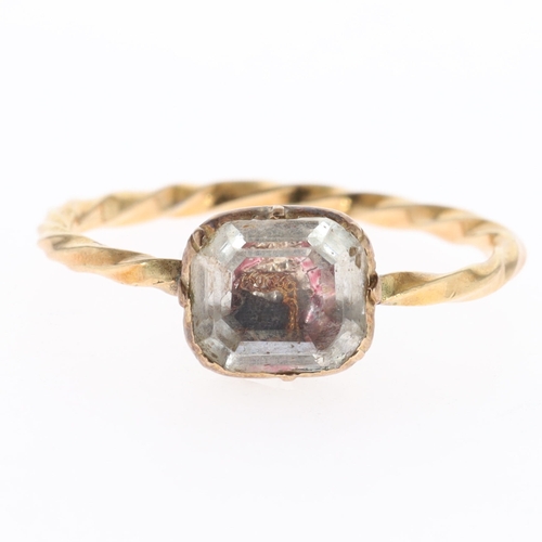Gold Stuart Crystal Ring