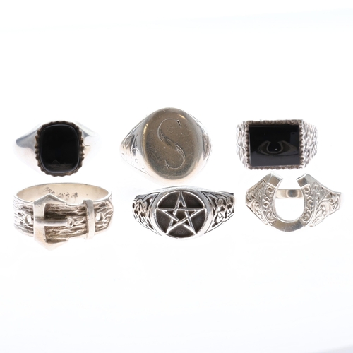 Sterling Silver Gents Ring Collection