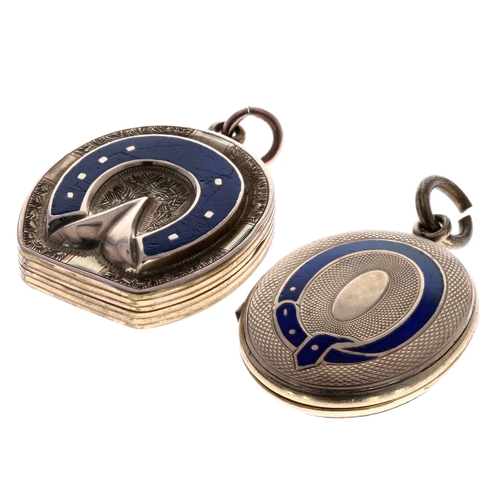 Antique Gold Back & Front Locket Pendants