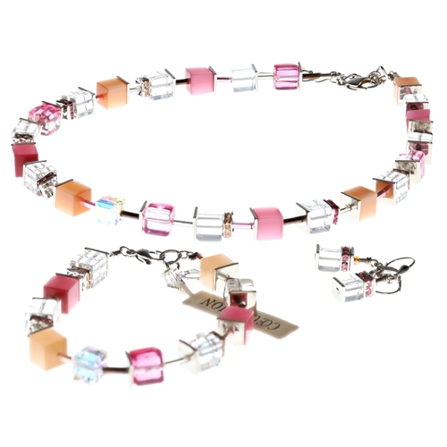 Coeur de Lion Silver Jewellery Set with 925 Silver Earrings Posts