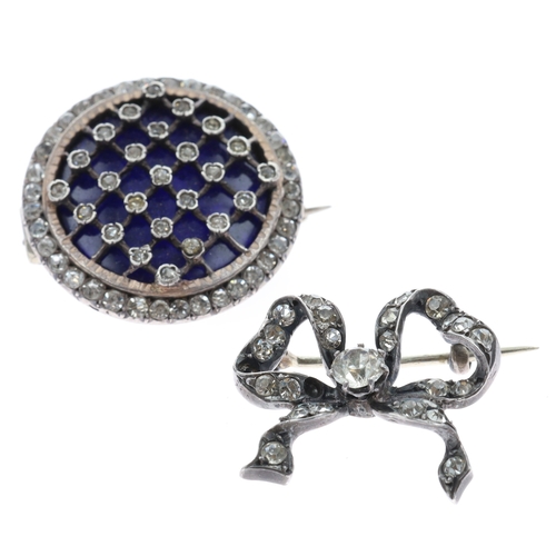 Antique Silver Paste Brooch Collection including Victorian Pieces