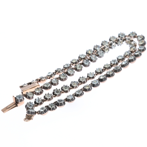 19th Century Paste Riviere Necklace