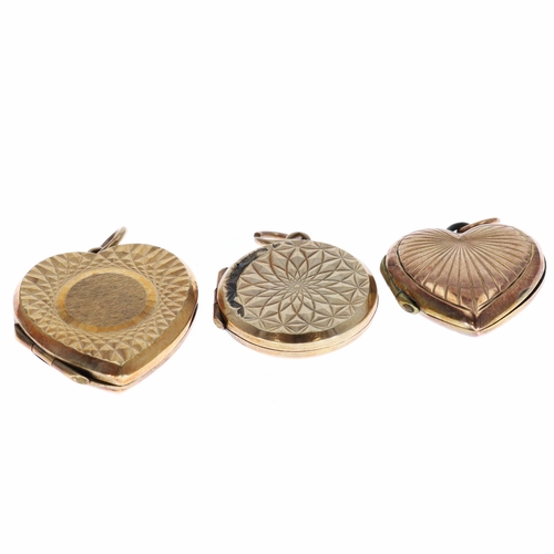 9ct Gold Back & Front Locket Pendant Collection