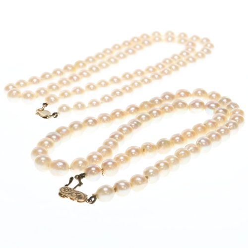 Pearl 9ct Gold Clasp Necklace Collection