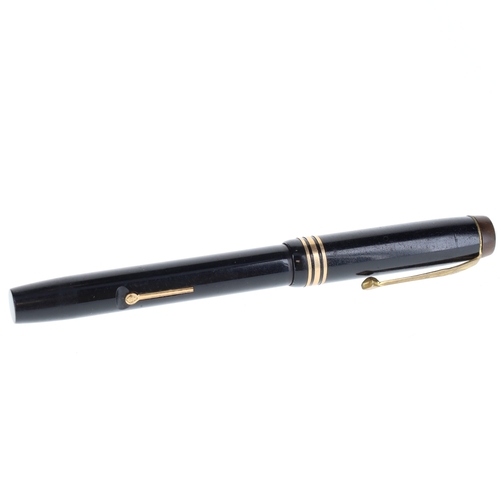 246 - Conway Stewart - 388 Black Cased Fountain Pen, 14ct Gold Nib