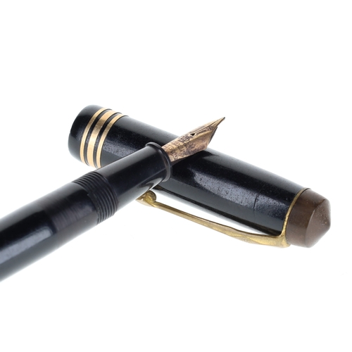 246 - Conway Stewart - 388 Black Cased Fountain Pen, 14ct Gold Nib
