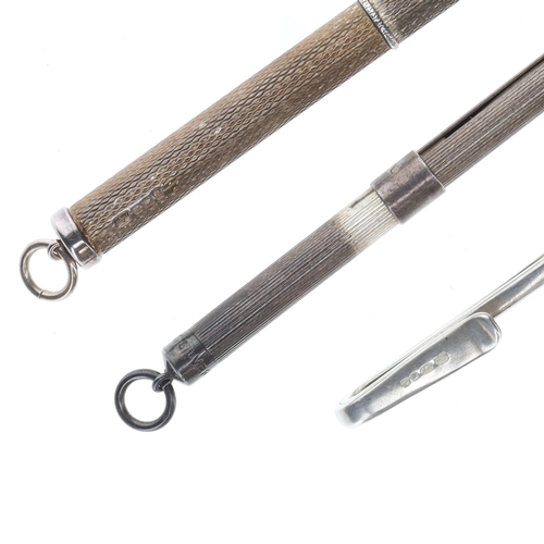 60 - Vintage Sterling Silver Swizzle Sticks and Napkin Clip Collection, 23g