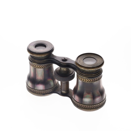 139 - Antique Iridescent Mother of Pearl Opera Glasses