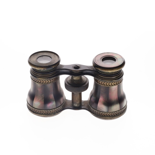 139 - Antique Iridescent Mother of Pearl Opera Glasses