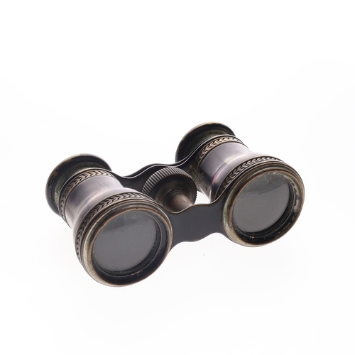 139 - Antique Iridescent Mother of Pearl Opera Glasses