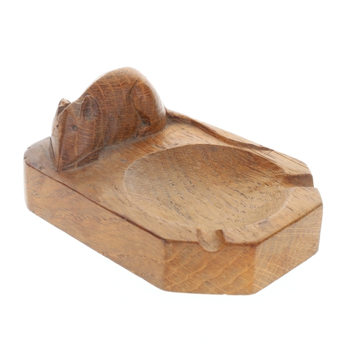 178 - Robert Mouseman Thompson Carved Oak Ashtray