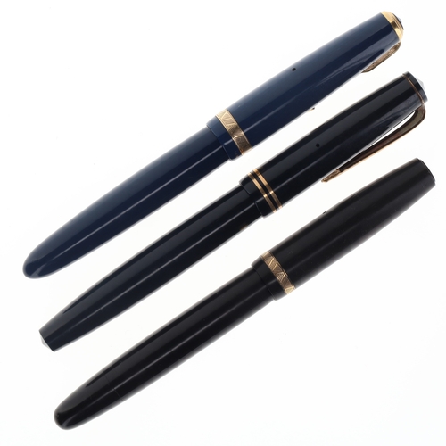 307 - Parker Fountain Pens Collection inc. 14ct Gold Nibs, Duofold, Victory