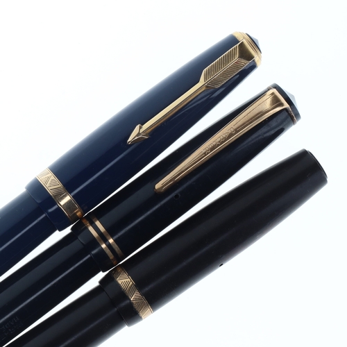 307 - Parker Fountain Pens Collection inc. 14ct Gold Nibs, Duofold, Victory