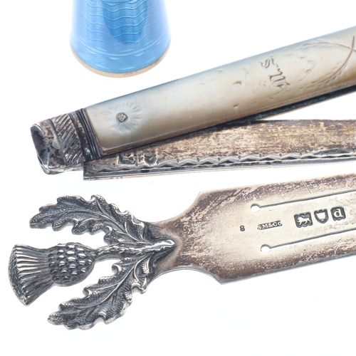 50 - Antique Sterling Silver Collectables, 36g.