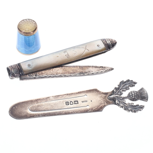 50 - Antique Sterling Silver Collectables, 36g.