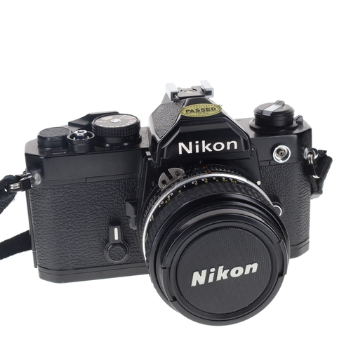 123 - Nikon - FM SLR Film Camera with Nikkor 50mm F/1.8 Lens