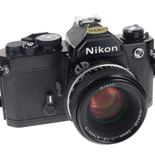 123 - Nikon - FM SLR Film Camera with Nikkor 50mm F/1.8 Lens